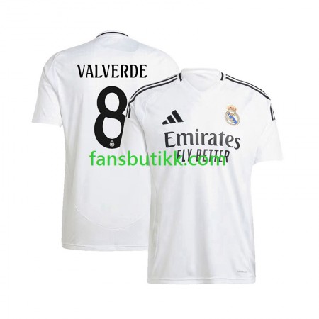 Fotballdrakt Real Madrid Federico Valverde 8 Hjemmetrøye 2024-2025 Kortermet